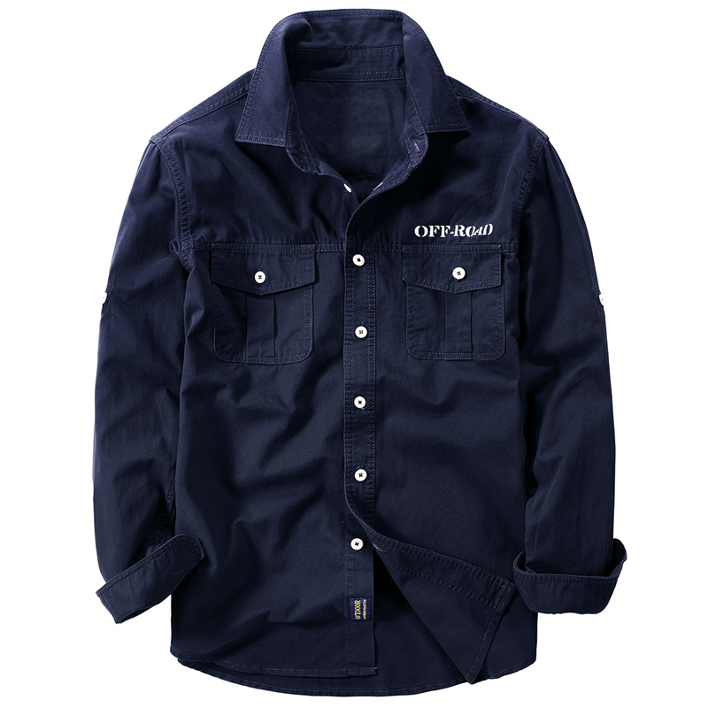 New Men's Spring Multi-pocket  - огляд і ціна Tactical Military Shirt Cargo