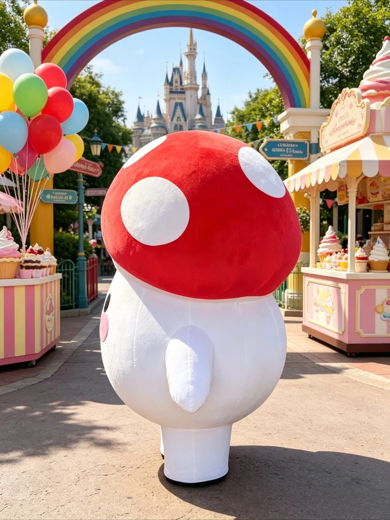 Cute Mushroom Inflatable Masco - огляд і ціна Suits