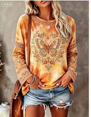 Women Long Sleeve T‑Shirt Vint - огляд і ціна T-Shirts
