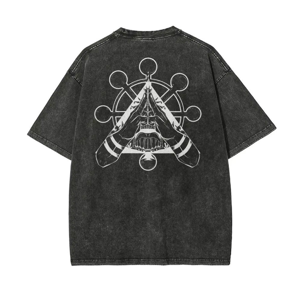 Jujutsu Kaisen Sukuna T Shirt  - огляд і ціна Acid Wash Vintage Graphic T Shirt