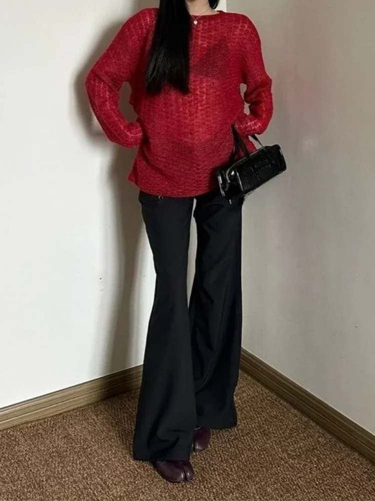 Y2K See-Through Knitted Women' - огляд і ціна T-Shirts